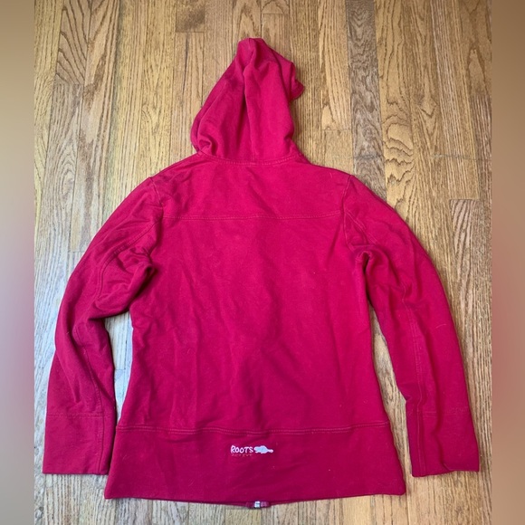 Roots Red Full Zip Hoodie Cotton Spandex M/M - Picture 2 of 9